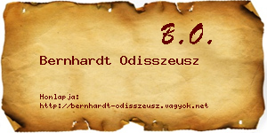 Bernhardt Odisszeusz névjegykártya